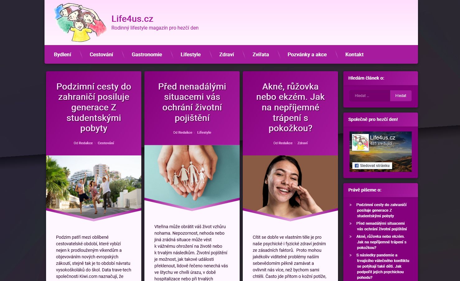 20251Publikace článku v rodinném lifestyle magazínu