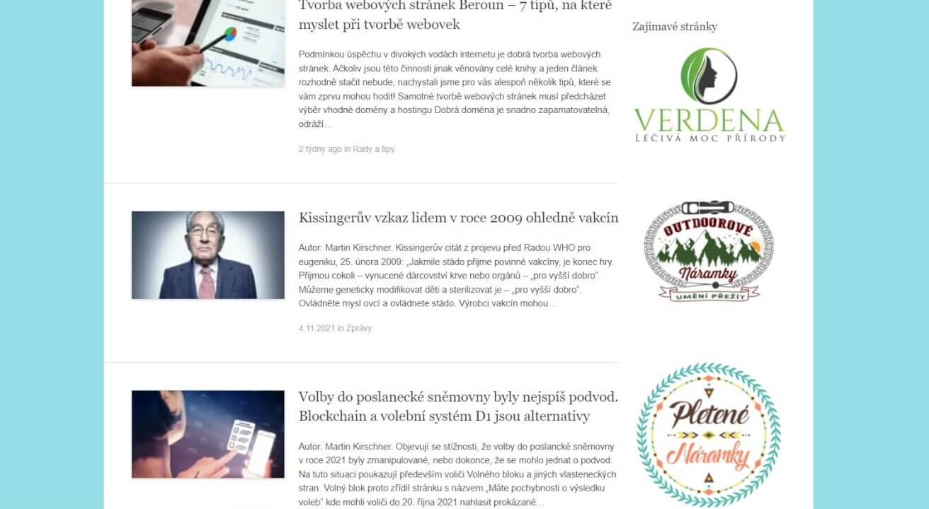 21728Umístění baneru do kategorie VIP Novin